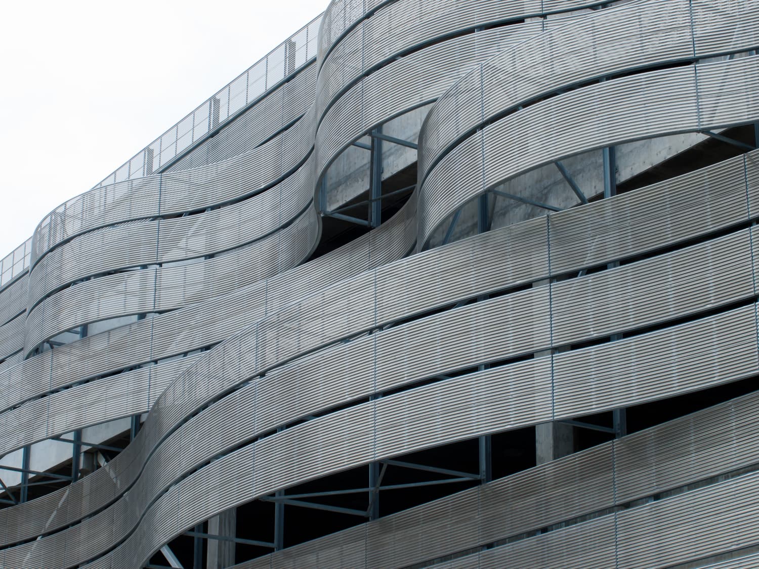 Architectural detail of a convention centre exterior